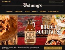 Tablet Screenshot of johnnysfinefoods.com